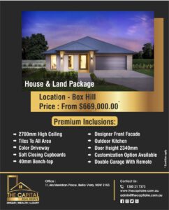 Buy house & Land packages in box Hill, NSW, Sydney, Australia