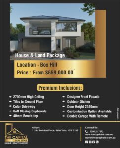 Buy house & Land packages in box Hill, NSW, Sydney, Australia