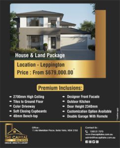 Buy house & Land packages in Leppington, NSW, Sydney, Australia
